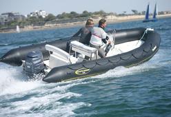 photo essai bateau pneumatique : Explorer 600 Open Bombard