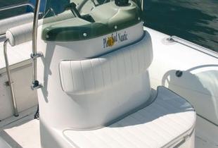 En ce qui concerne les consoles, les deux bateaux possèdent la même avec un siège-coffre biplace sur l’avant.