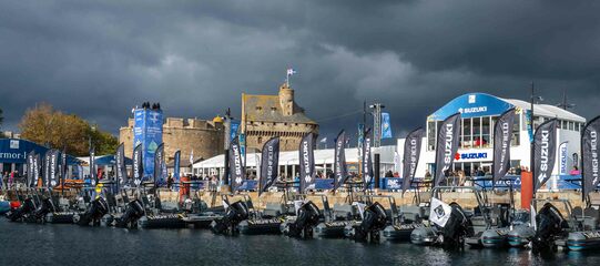 photo essai moteur bateau pneumatique : / HIGHFIELD – ROUTE DU RHUM 2026 SUZUKI