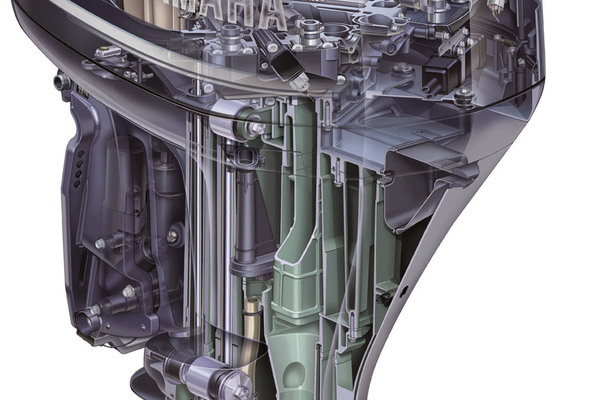 Les deux bancs de cylindres du nouveau V6 ne sont ouverts qu'à 60°, ce qui favorise aussi le montage en bimoteur, grâce à une largeur contenue.