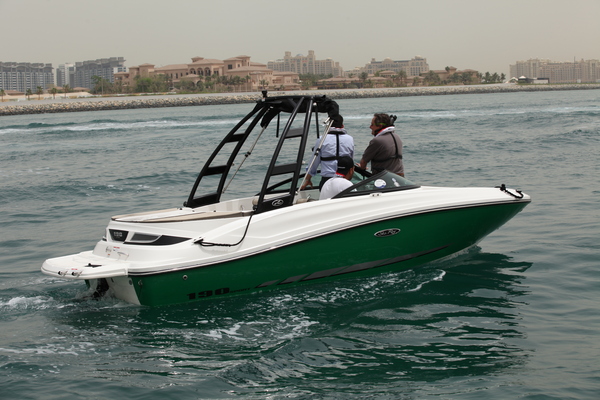 La compacité du nouveau Mercruiser 4.5 L a permis de l'installer dans la cale d'un petit bateau comme le Sea Ray 190 Sport. La version 200 ch confère à ce bowrider de poche, des performances ébouriffantes !